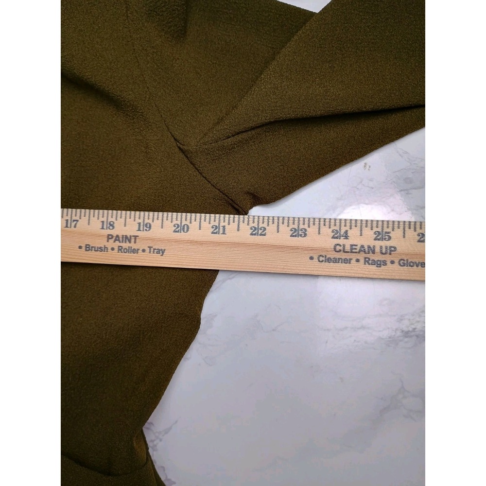 Studio One Petite 16 Olive Green Blazer Jacket Open Front 3/4 Sleeve NWT - Picture 4 of 9